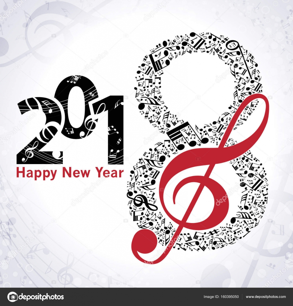 musical new year background 2018 stock vector 169 1nana1 musical new year background 2018 stock vector 169 1nana1