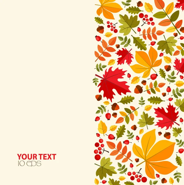 Autumn bright background — Stock Vector