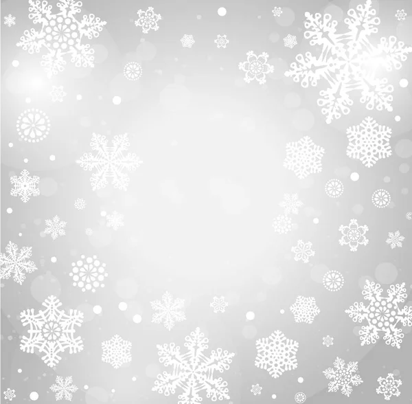 Christmas Background Snowflakes — Stock Vector