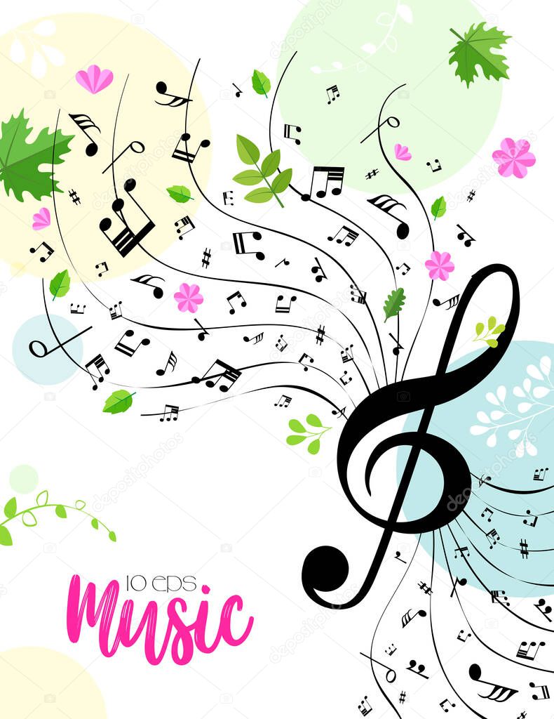 Music. Spring bright musical background