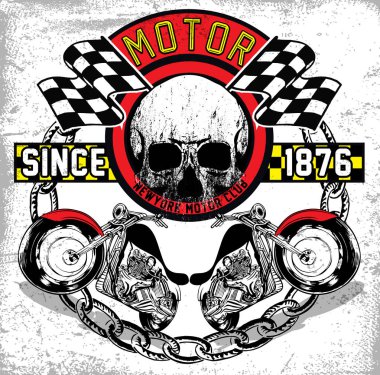 Motosiklet t-shirt grafiği