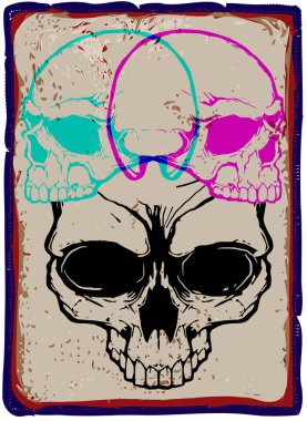 Kafatası Tişörtü Grafik Tasarımı