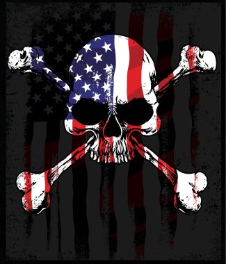 Kafatası Tişörtü Grafik Tasarımı