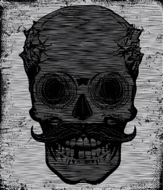 Kafatası Tişörtü Grafik Tasarımı