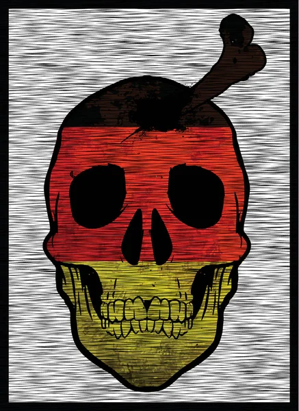 Camiseta Skull Diseño Gráfico — Vector de stock