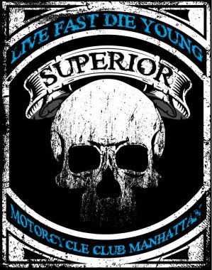 Kafatası Tişörtü Grafik Tasarımı