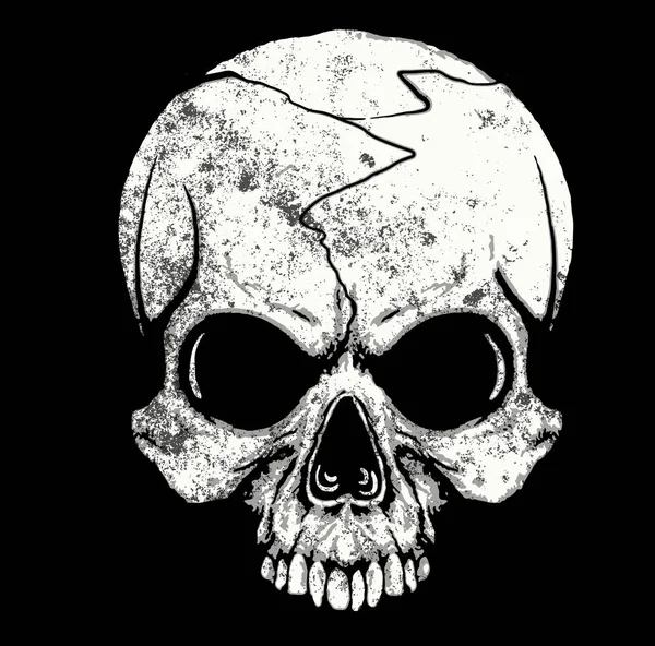 Camisa Skull T Design Gráfico —  Vetores de Stock