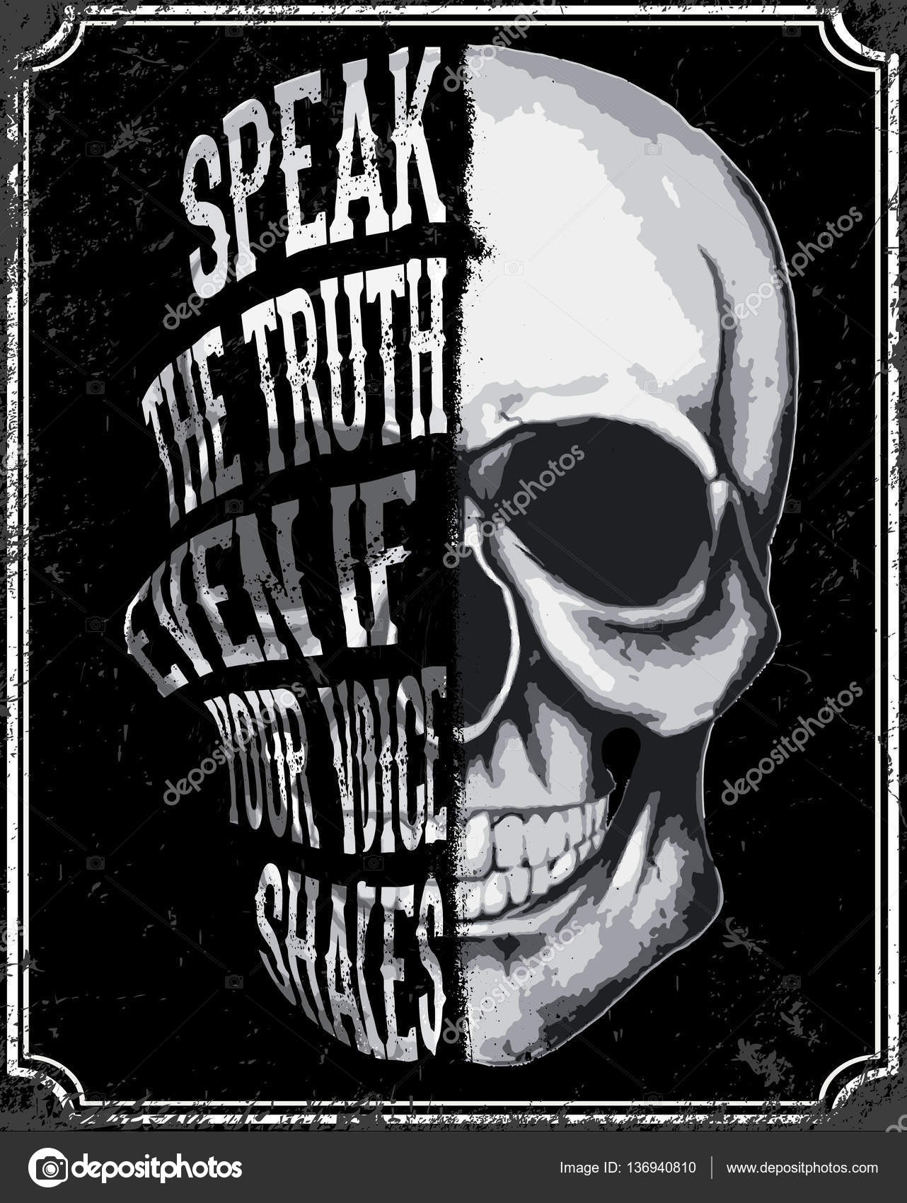 Skull T Graphic Design by ©emeget 136940810