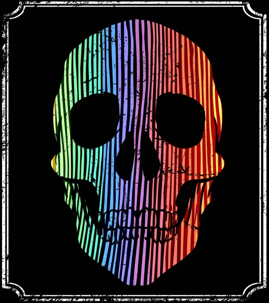 Camiseta Skull Diseño Gráfico — Vector de stock