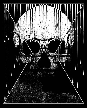 Kafatası Tişörtü Grafik Tasarımı