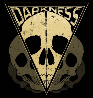 Kafatası Tişörtü Grafik Tasarımı