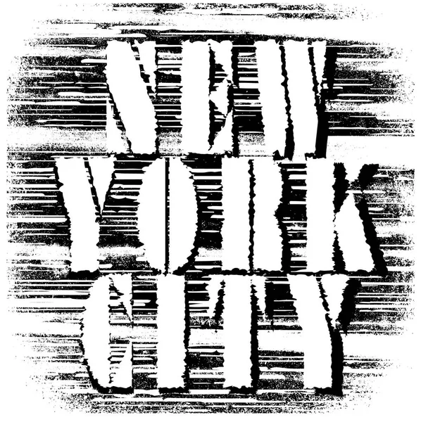 New york city tipografi; t-shirt grafik; vektörel çizimler — Stok Vektör