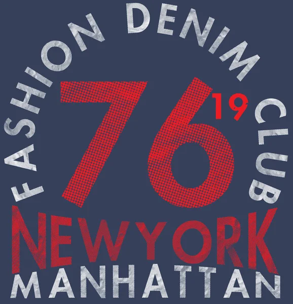 New York ; Bronx Grunge background. Typographie ; T-shirt grap — Image vectorielle