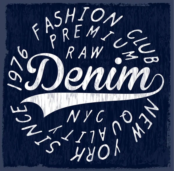 Denim Originals vecteur T-shirt design Affiche — Image vectorielle