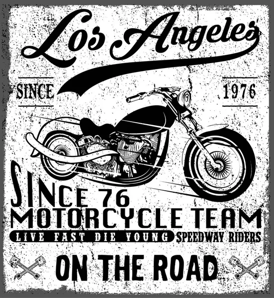 Графический дизайн мотоцикла — стоковый вектор
