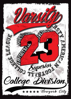 Spor bölümü New york; Üniversite Spor vektör yazdırma ve üniversite.