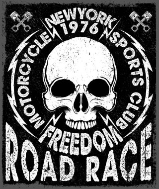 Kafatası Tişörtü Grafik Tasarımı