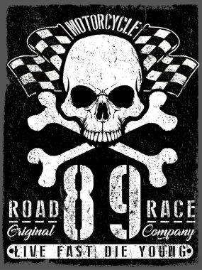 Kafatası Tişörtü Grafik Tasarımı