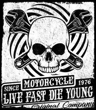 Kafatası Tişörtü Grafik Tasarımı