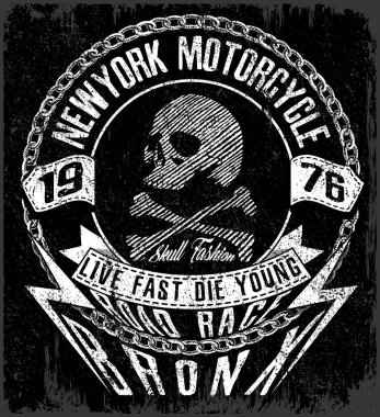 Kafatası Tişörtü Grafik Tasarımı