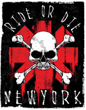 Kafatası Tişörtü Grafik Tasarımı