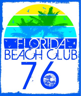 yaz plaj vektör arka planda retro tarzı