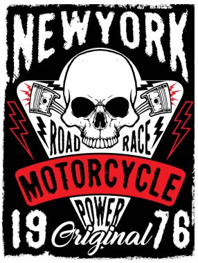 Kafatası Tee grafik tasarım