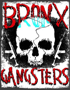 Kafatası Tee grafik tasarım