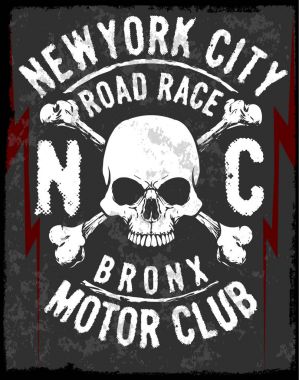 Kafatası Tişörtü Grafik Tasarımı