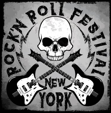 Serin grunge el elektro gitar ile bozuk metin içinde çekilmiş