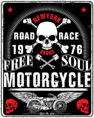 Kafatası Tişörtü Grafik Tasarımı