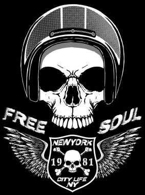 Kafatası Tişörtü Grafik Tasarımı