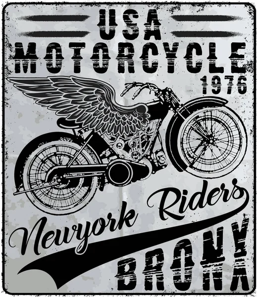 Графический дизайн мотоцикла — стоковый вектор