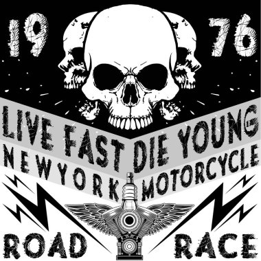 Kafatası Tişörtü Grafik Tasarımı