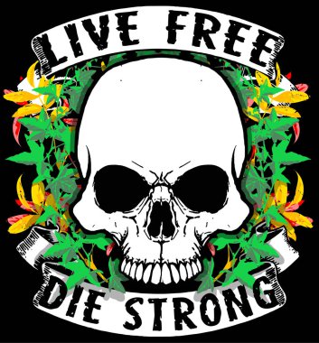 Kafatası Tişörtü Grafik Tasarımı