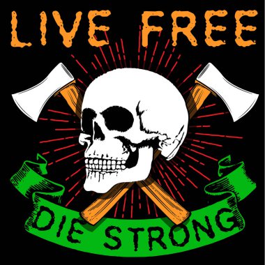 Kafatası Tişörtü Grafik Tasarımı