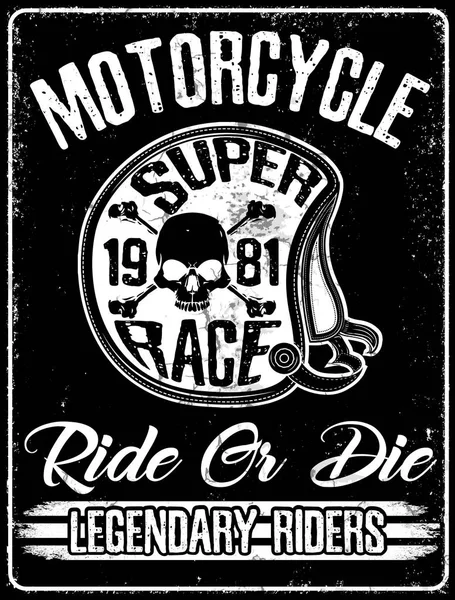 Casque de moto Typographie New York Sports Club — Image vectorielle