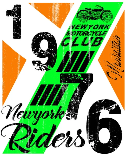 Motosiklet etiket t-shirt tasarımı ile özel chop çizimi