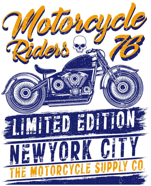 Motosiklet tee grafik tasarım