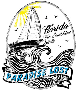 yaz plaj vektör arka planda retro tarzı