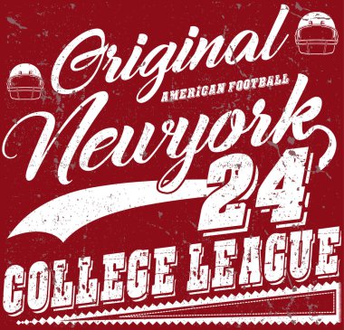 Futbol Spor tipografi; t-shirt grafik; vektörel çizimler