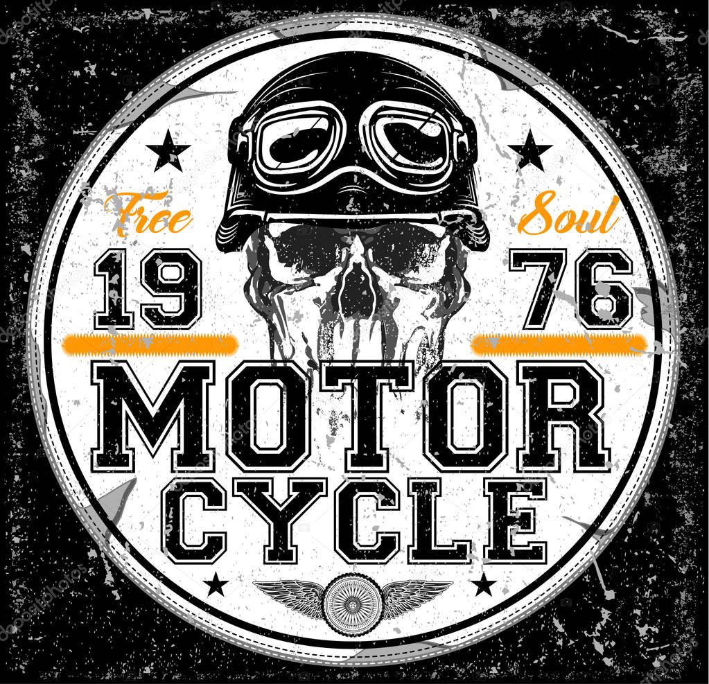 Motorcycle Poster T-shirt Graphic