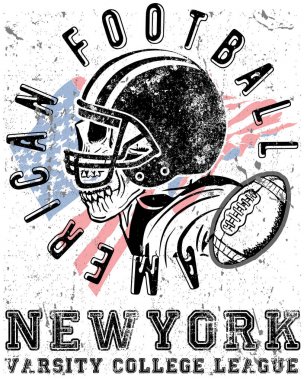 Futbol Spor tipografi; t-shirt grafik; vektörel çizimler