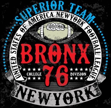 Atletik spor tipografi, t-shirt grafik, vektörel çizimler