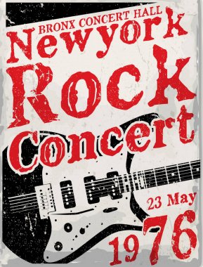 Müzik konser Poster Tee grafik tasarım