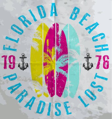 Yaz poster Florida moda stil 