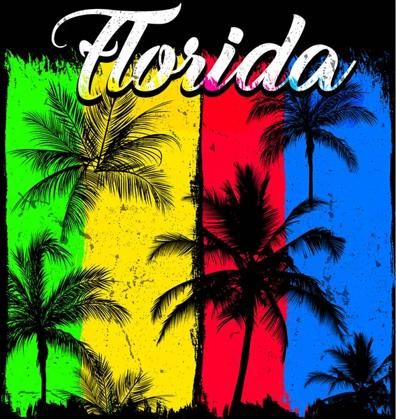Poster estate Florida stile di moda — Vettoriale Stock