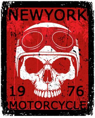 Kafatası Tişörtü Grafik Tasarımı 