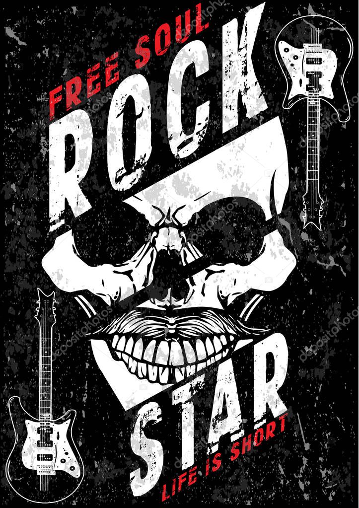Hard Rock Music Poster