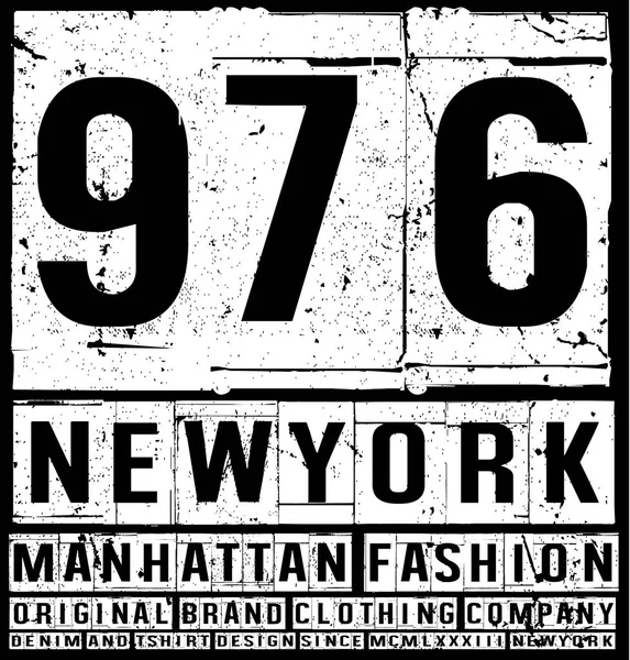 NewYork City typografie, slogan, t-shirt vectoren, — Stockvector